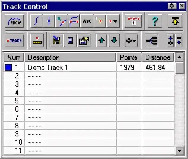 Tracker Control. Track control