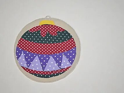 Аппликация новогодний шарик