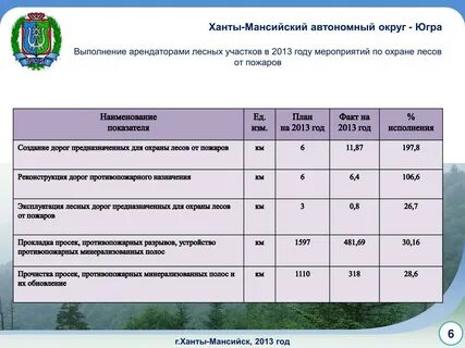 Мероприятия по лесной охране