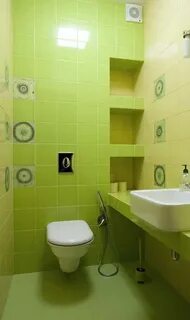 Зеленый туалет дизайн