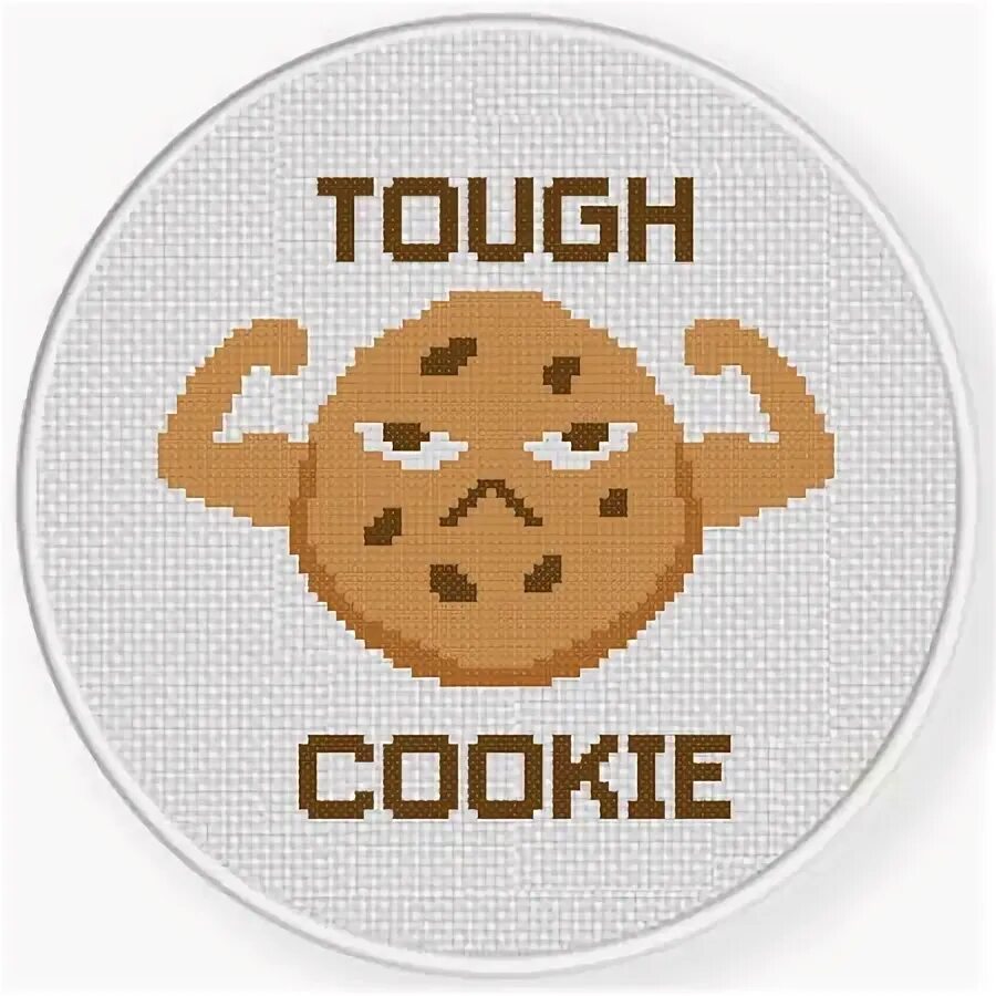 Tough cookie. Tough cookie идиома. Tough cookie картинка. Вышивка крестом печенье.