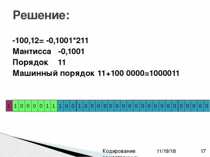 Мантисса порядок числа