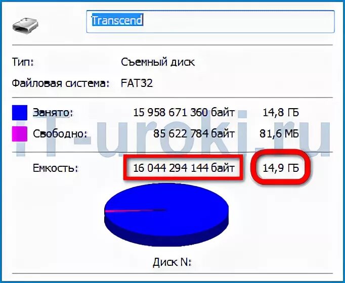 Как проверить количество гб
