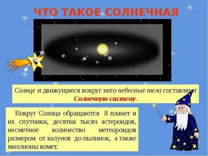 Солнце и небесные тела составляют