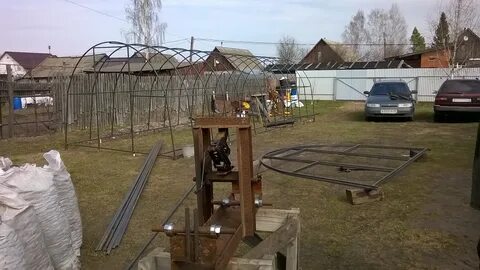 Теплицы своими руками трубогиб