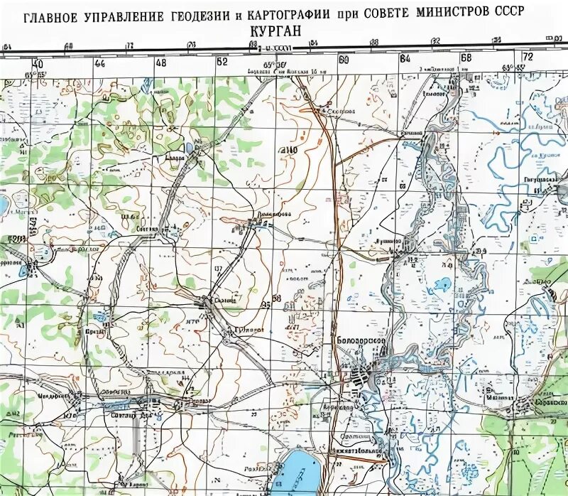 Карта высот курганской области