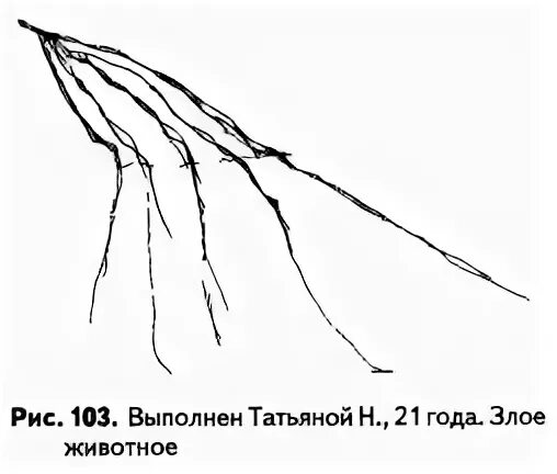 Рис 103. Венгер а.л. - психологические рисуночные тесты. несуществующее животное интерпретация для психологов рисунок.