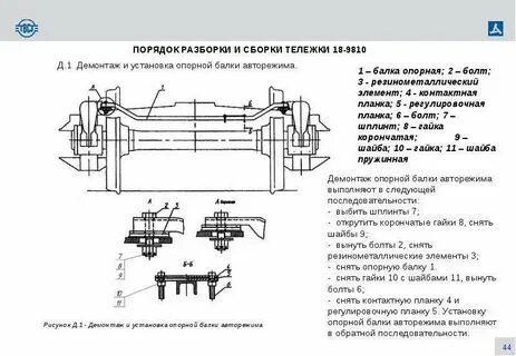 При какой неисправности тележек модели 18 9810