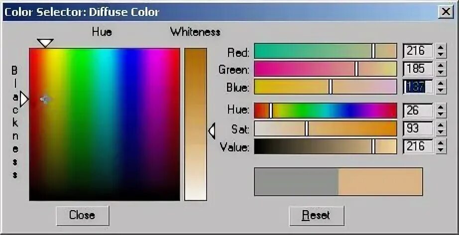 Цвет темп монитора rgb как настроить. Колор бежевый rgb. селектор цвета. селектор цвета hsv. теплый свет rgb.