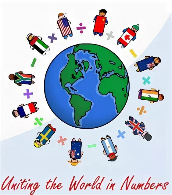 Sharing the world. Всемирный день математики (World Math Day). Maths Day.