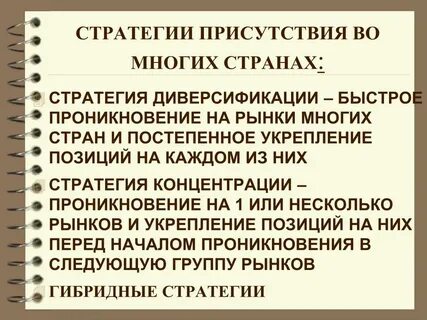 Стратегии в международных отношениях