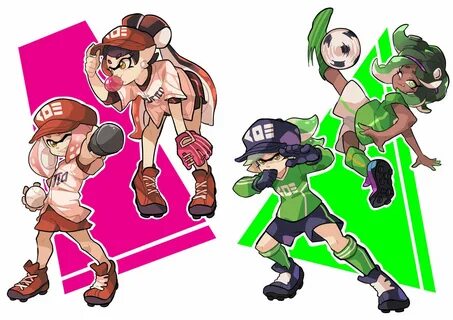 A sporty Splatfest. by Gomi Gomi Pomi Splatoon Splatoon, Splatoon squid, Splatoo