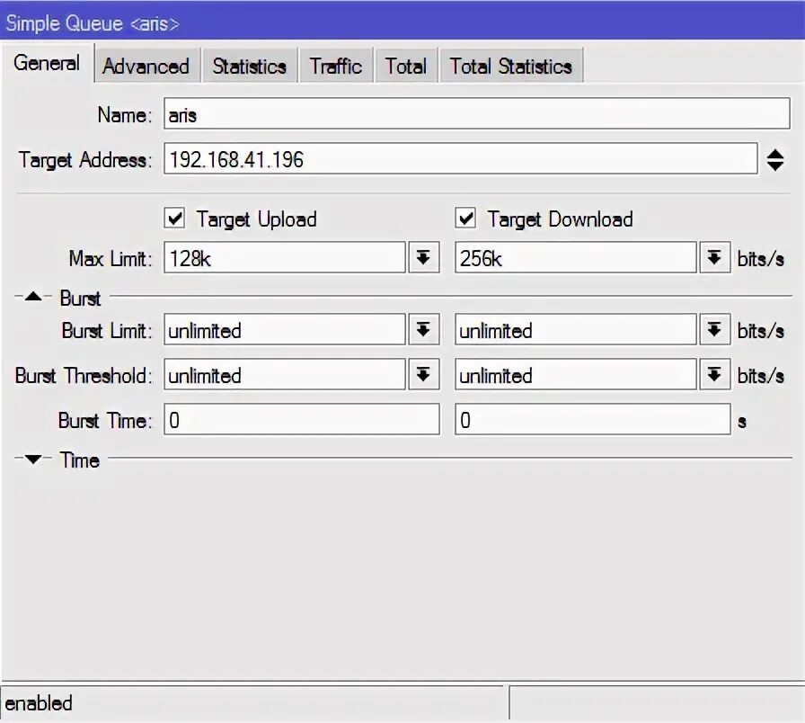 Target address