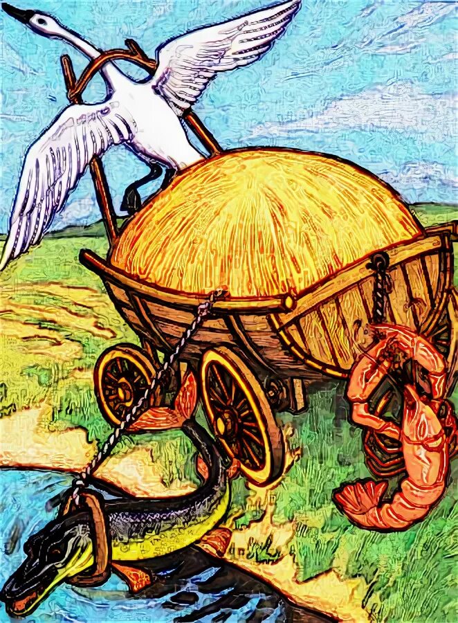 Лебедь, щука и рак. Сказку лебедь щука. Басни. Басни. Лебедь, щука и рак.