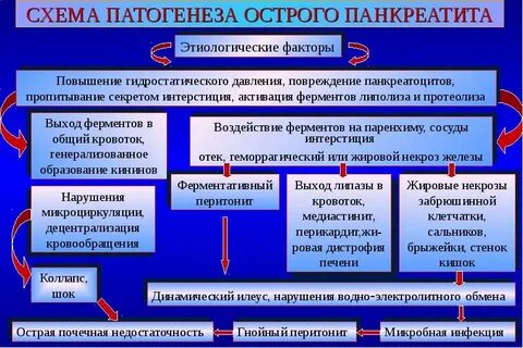 Основное звено острого панкреатита