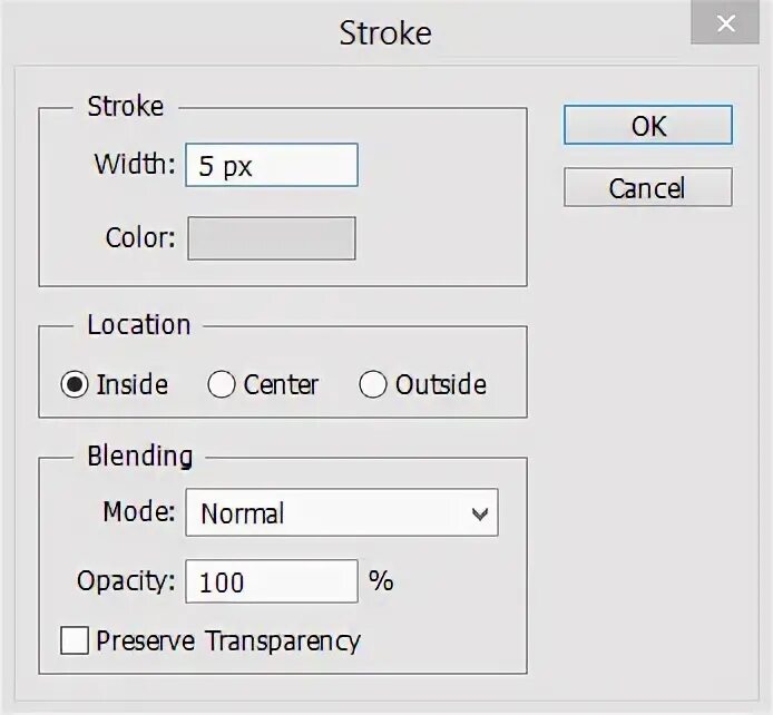 Stroke width. Stroke width