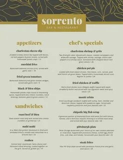 Fancy menu