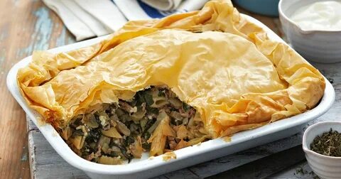 Мясо в тесте фило