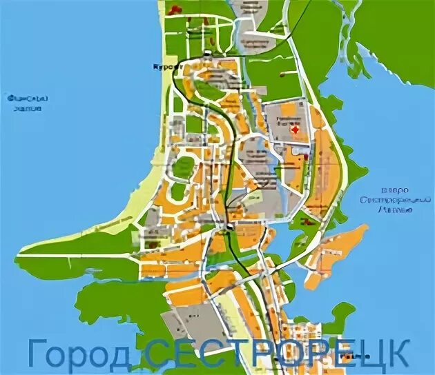 карта сестрорецка с улицами и домами