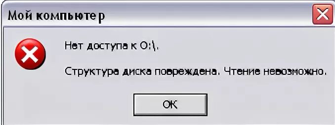 Диск поврежден чтение невозможно что делать