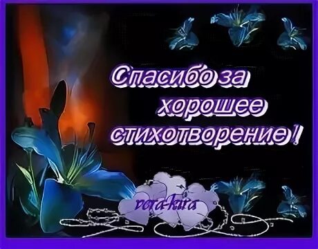 Слова благодарности поэту