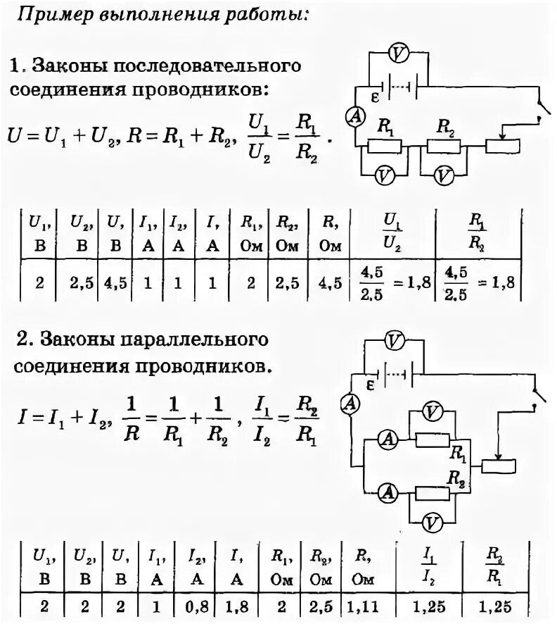 Лабораторная работа по физике изучение смешанного соединения