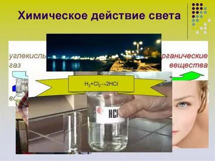 Световую в химическую