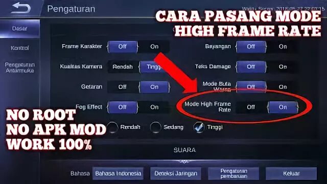 High frame rate