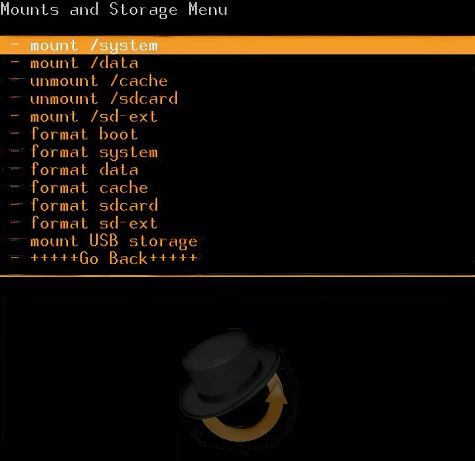 CLOCKWORKMOD Recovery (CWM) меню. Меню Mount. Mount System перевод. CLOCKWORKMOD Recovery.