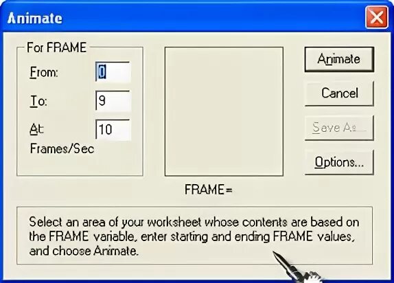 Frame options