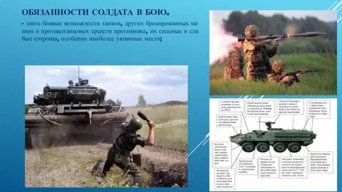 Обязанности солдата в бою кратко