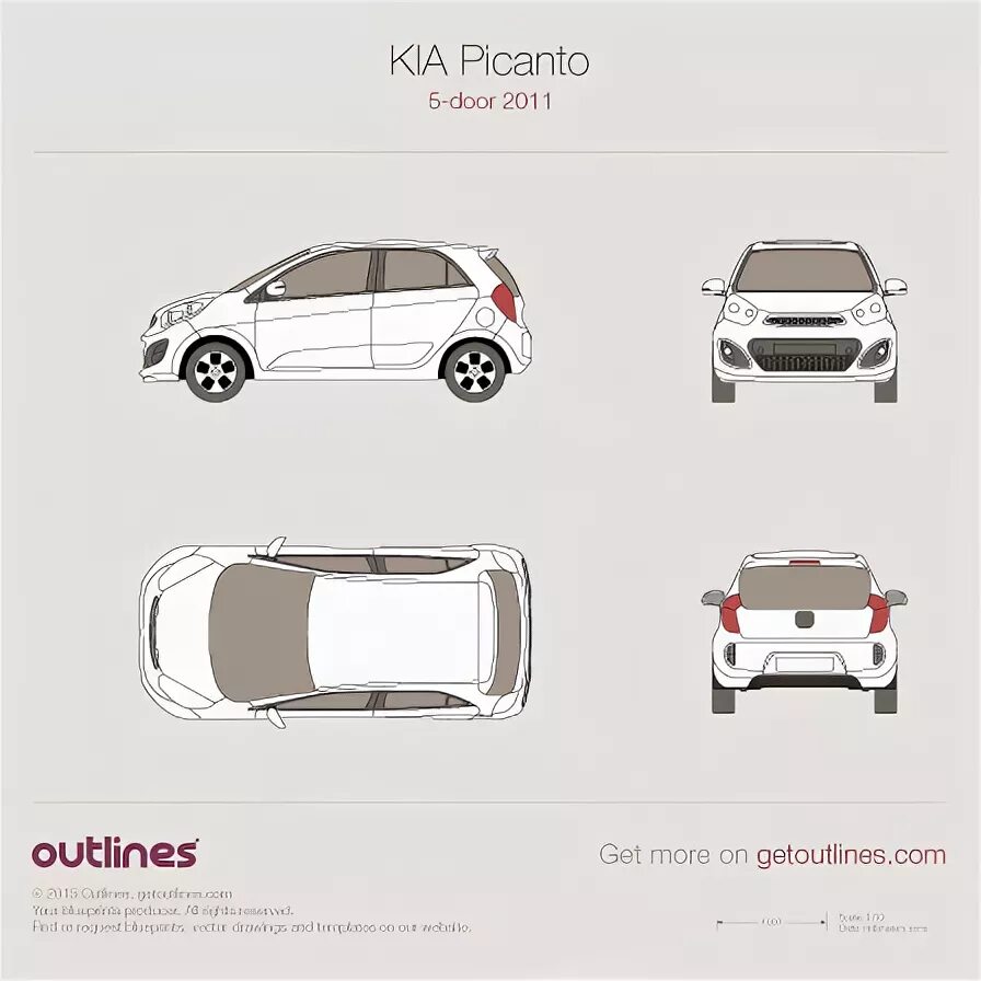 Kia picanto размеры. Kia Picanto Blueprint. Kia Picanto 2011 габариты. Габариты Киа Пиканто 2013. Габариты Киа Пиканто 2011г.