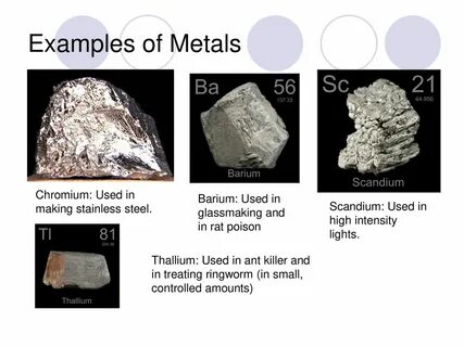 Uses of metal