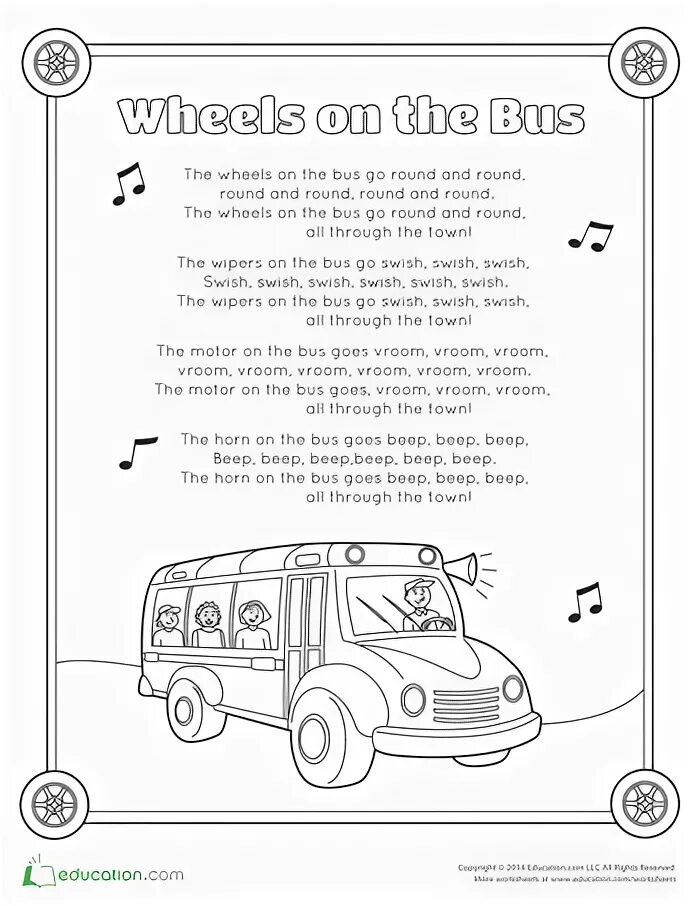 Round and round molester. Песенка the Wheels on the Bus. The Wheels on the Bus go Round and Round. The Wheels on the Bus go Round and Round текст. Wheels on Bus детская песенка.