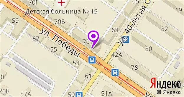 Карта ул победы