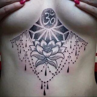 фото тату ом и лотос 08.02.2020 № 050 -tattoo om- tattoo-photo.ru.