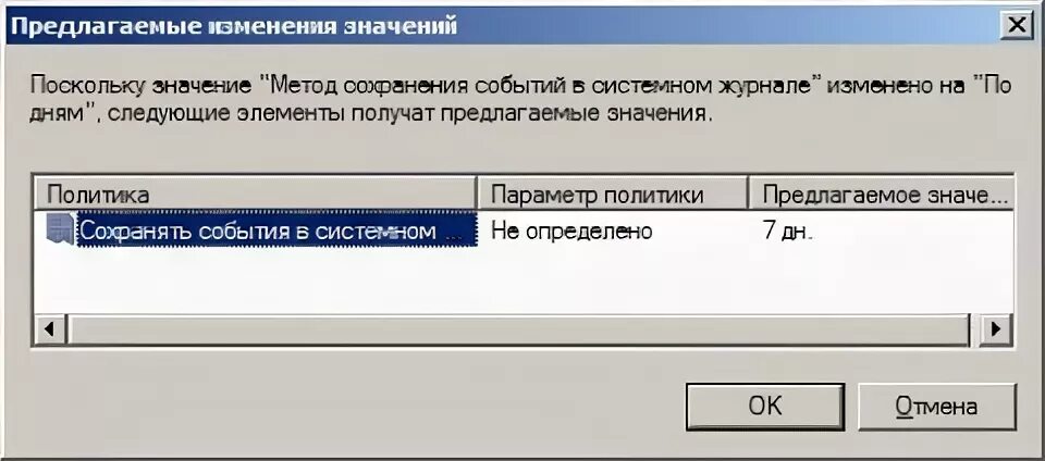 Предложенные изменения