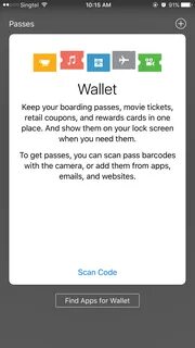 Wallet на айфоне