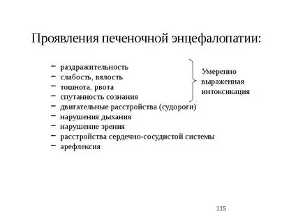 Причины интоксикации печени