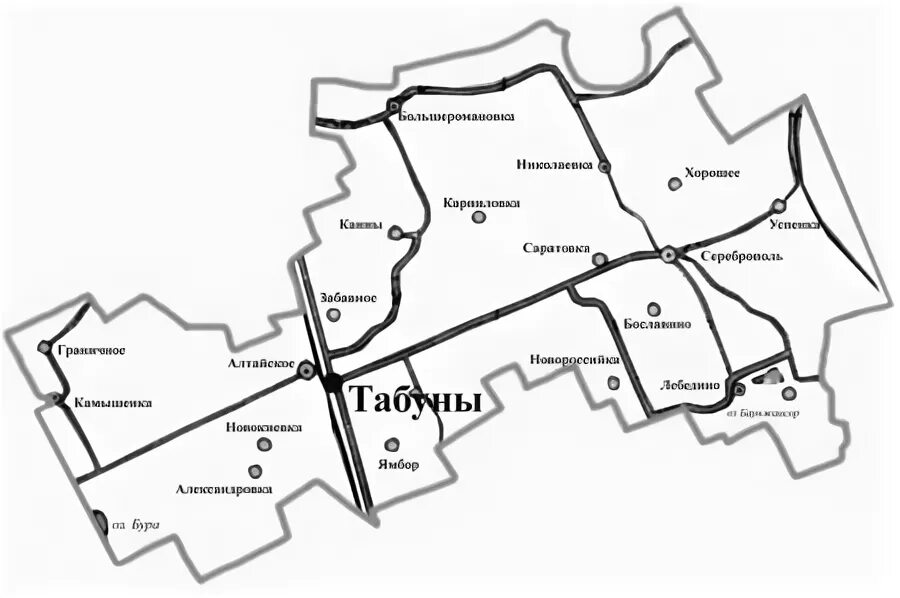 Карта Табунского района Алтайского края. Погода табуны алтайский край на 10