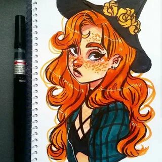 Как нарисовать девочку маркерами