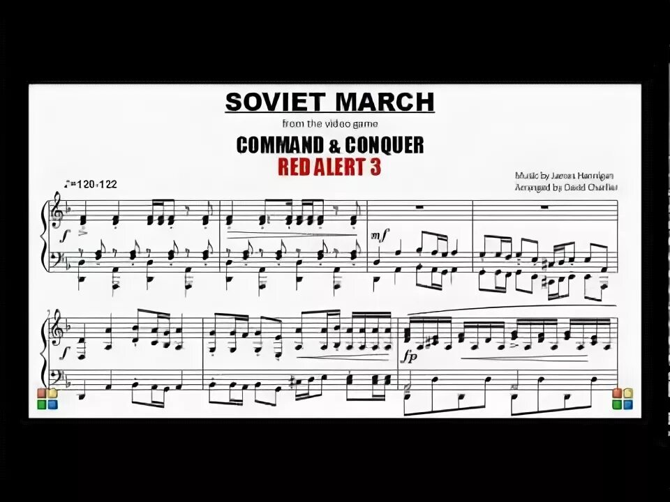 Песня red alert soviet march. Ноты советского марша из ред алерт. red alert 3 soviet march ноты для фортепиано.