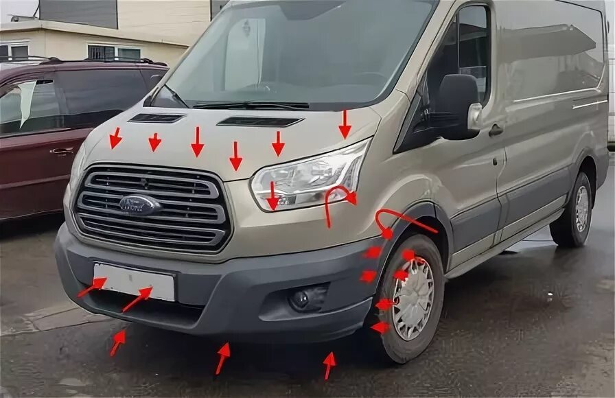 Бампер-ступенька - Ford Transit (6G), 2,4 л, 2004 года тюнинг DRIVE2