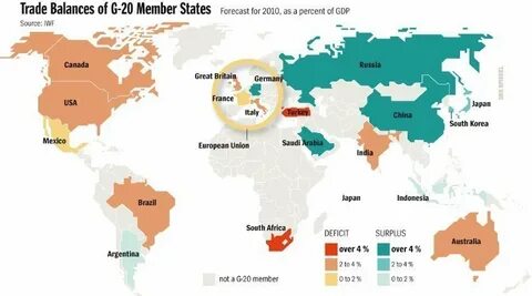 Карта 20 стран