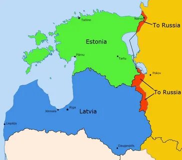 Какая область граничит с эстонией
