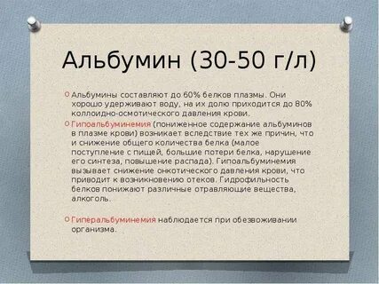 Альбумина плазмы