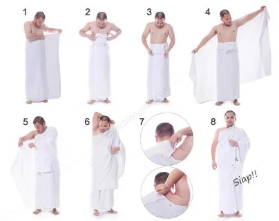 Cara Memakai Kain Ihram Begini Cara Memakai Baju Ihram Yang Benar My.