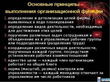 Дайте характеристику организационной функции