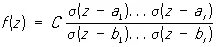 Сигма функция формула. Эллиптические функции. Определить Сигма 0,2 на рисунке.