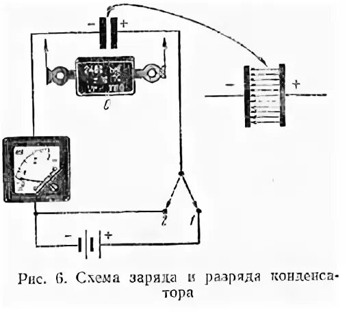 Электрический заряд на одной пластине конденсатора 2